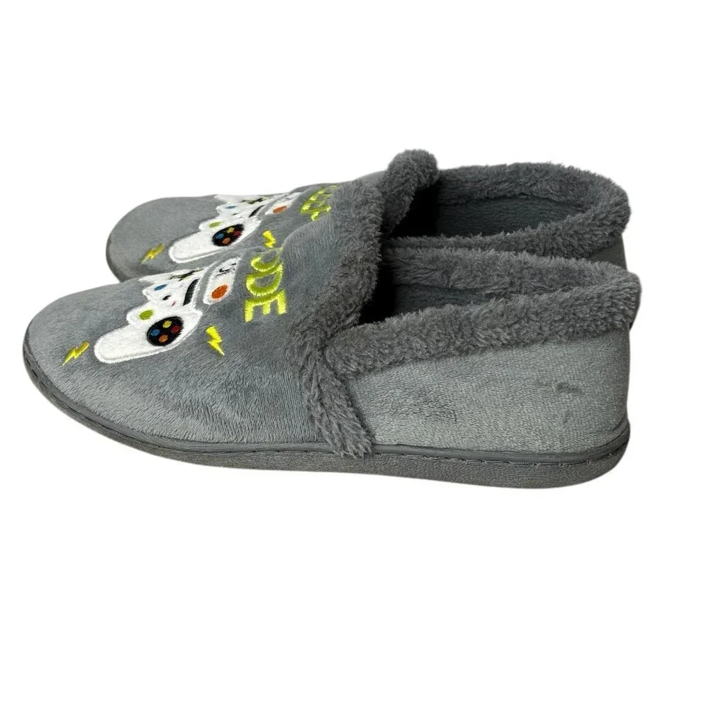 Wonder Nation Boys Slippers Gamer Size 6 Hard Bottom